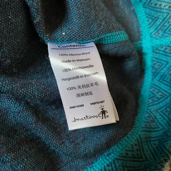 Smartwool Women's NTS 250 Merino Wool Pattern Crew Base Layer - Picture 7 of 7